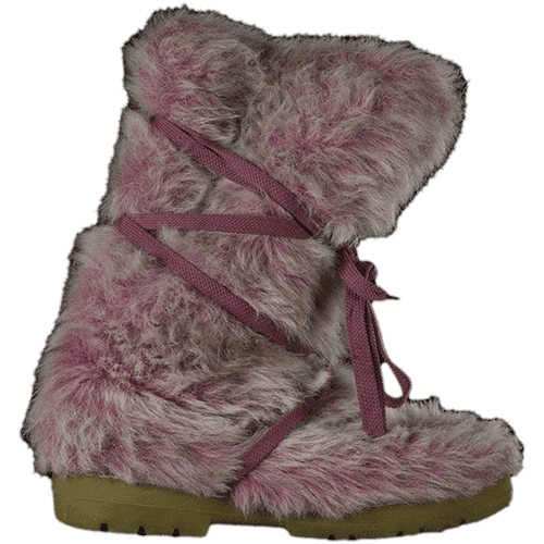 Pink Fur Boot: View #1